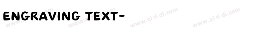 ENGRAVING TEXT字体转换